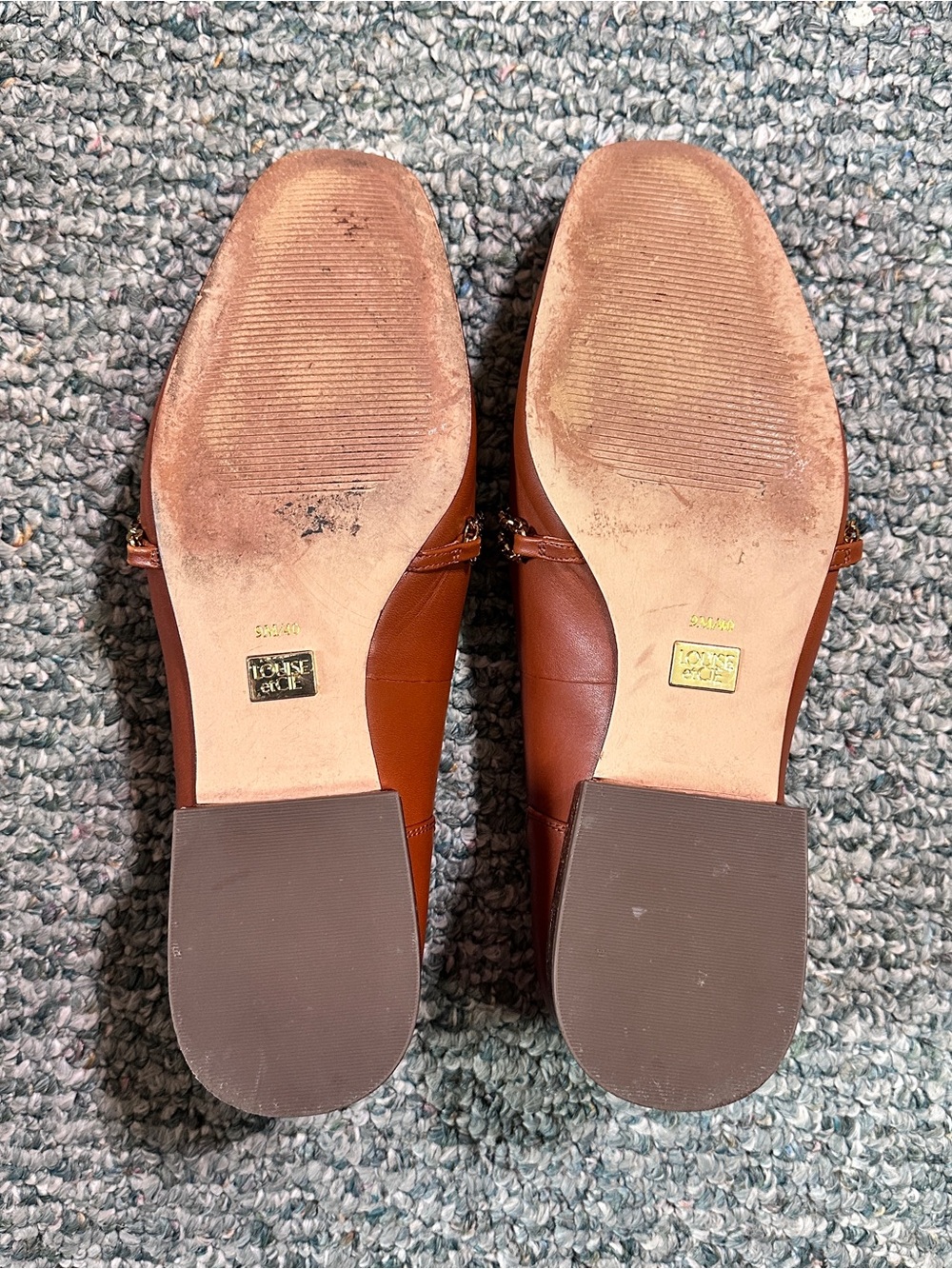Louise et Cie Women’s Camel Brown Leather Loafers Work Office Business Shoes - Picture 8 of 9